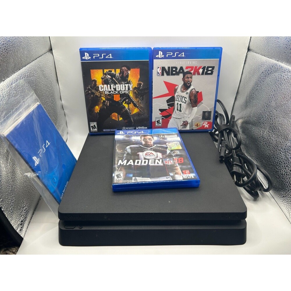 Sony PlayStation 4 Slim 1TB Console with 3 games